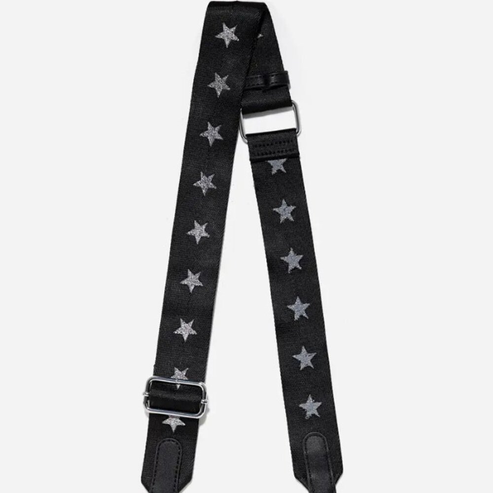 Stoney Clover Lane Black Adjustable Strap w/ Silver Star - NWT